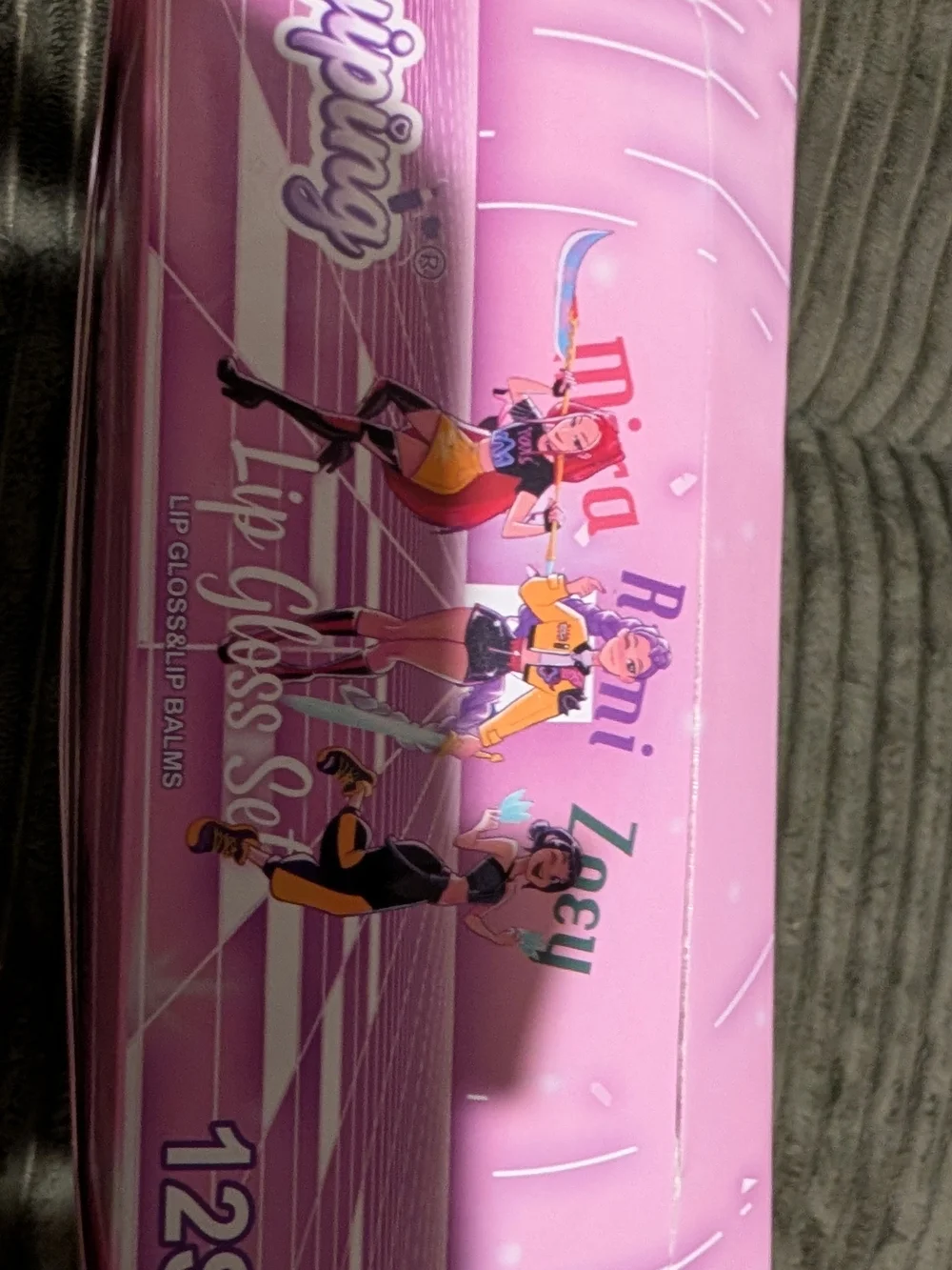 12 K-pop Demon Hunters Siyiping Lip Gloss Trio Pack Bulk